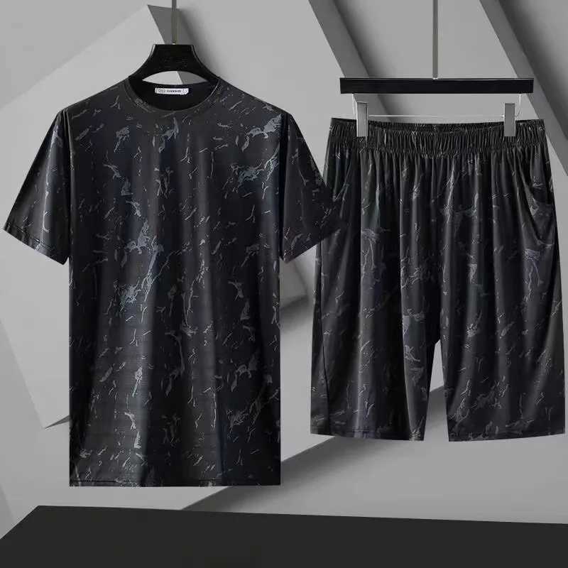 Quick Drying Breathable Short Clothes Set Men Summer Clothes SHORT SLEEV SET Mens Clothing Set New Men Sets W250609