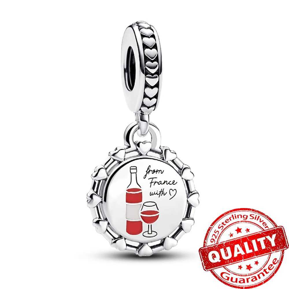 New S925 Sterling Silver Football Beads Two Tone Stone Charm Fit Original Bracelet DIY Jewelry Accessories XJ250607