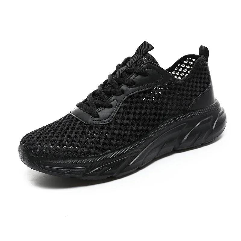 Ddmyoutdoor MAEDEF Summer Men S Casual Flats Shoes Hollow Mesh Sneakers Trendy Lightweight Gym Shoe Lace Up Breathable Mens Trainers Outdoor Shoes