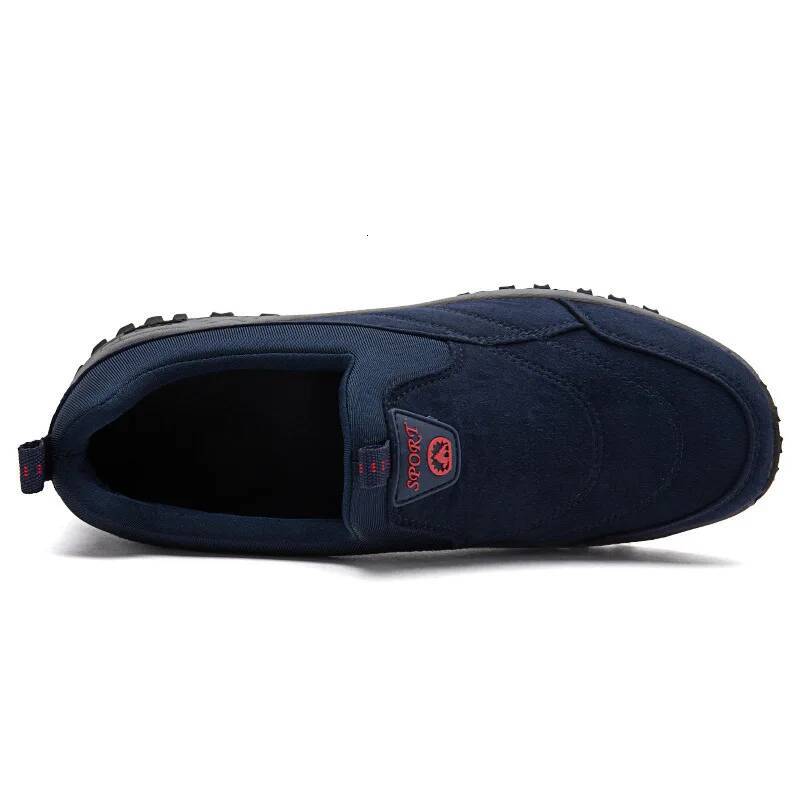 Ddmyoutdoor Mens Sneakers Men Loafers Outdoor Athletic Faux Suede Non Slip Rubber Male Walking Shoes Soft Mans Footwear Big Size Outdoor Shoes