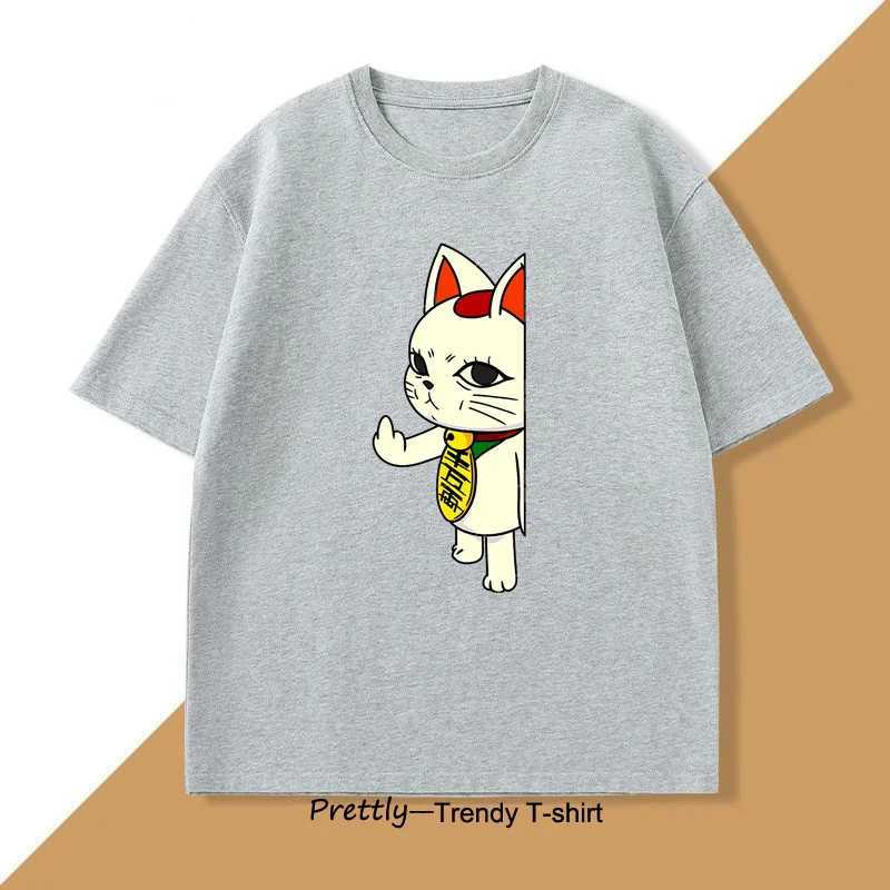Dandadan Turbo Granny Cat T-shirt Manga Designer Unique Cosplay Momo Anime T-shirt Casual Short Sleeve Mens Clothing X250607