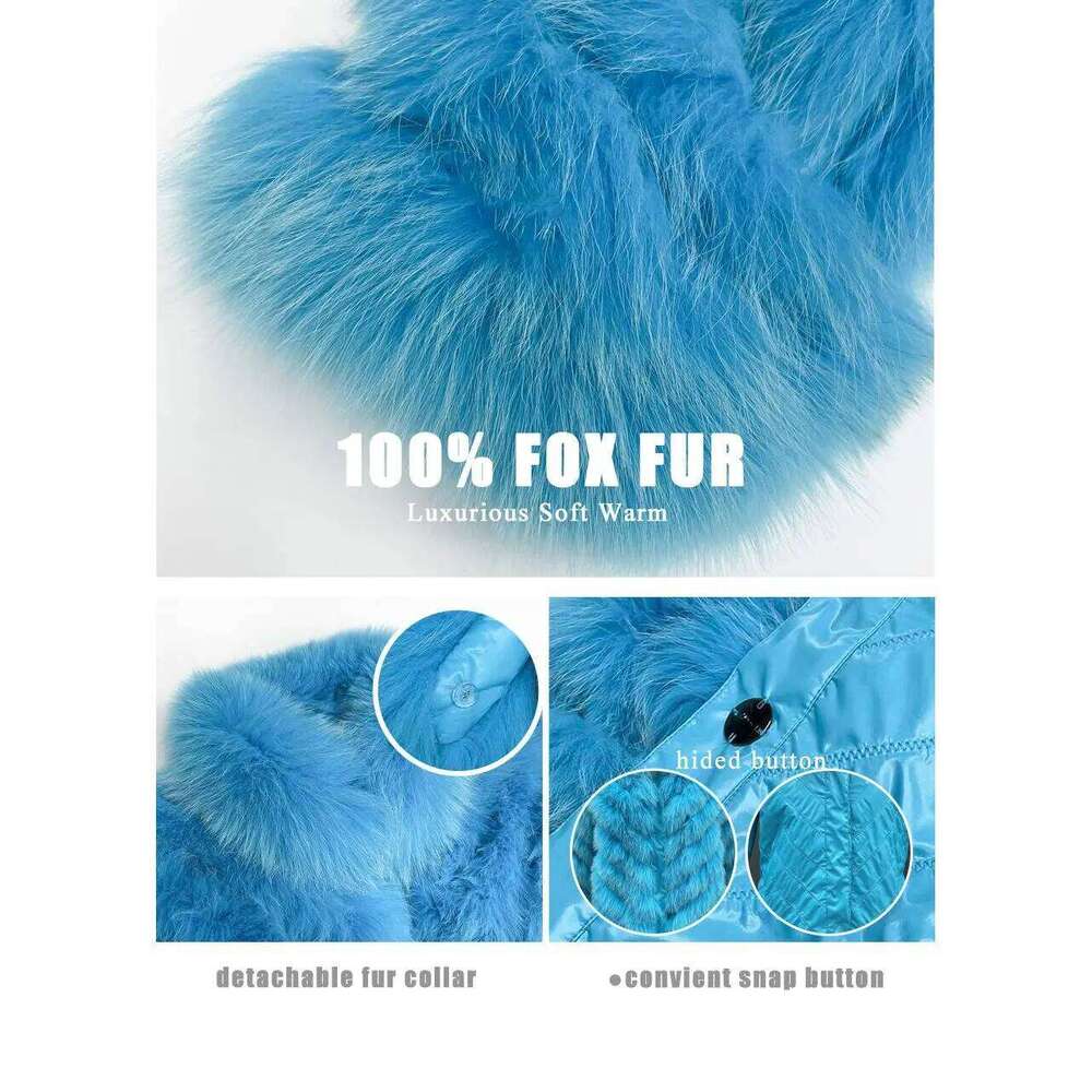MISSJANEFUR Coats Women Reversible 2022 New Fashion Real Fox Fur Two-Way Soft Wholesale Warm Winter Jackets