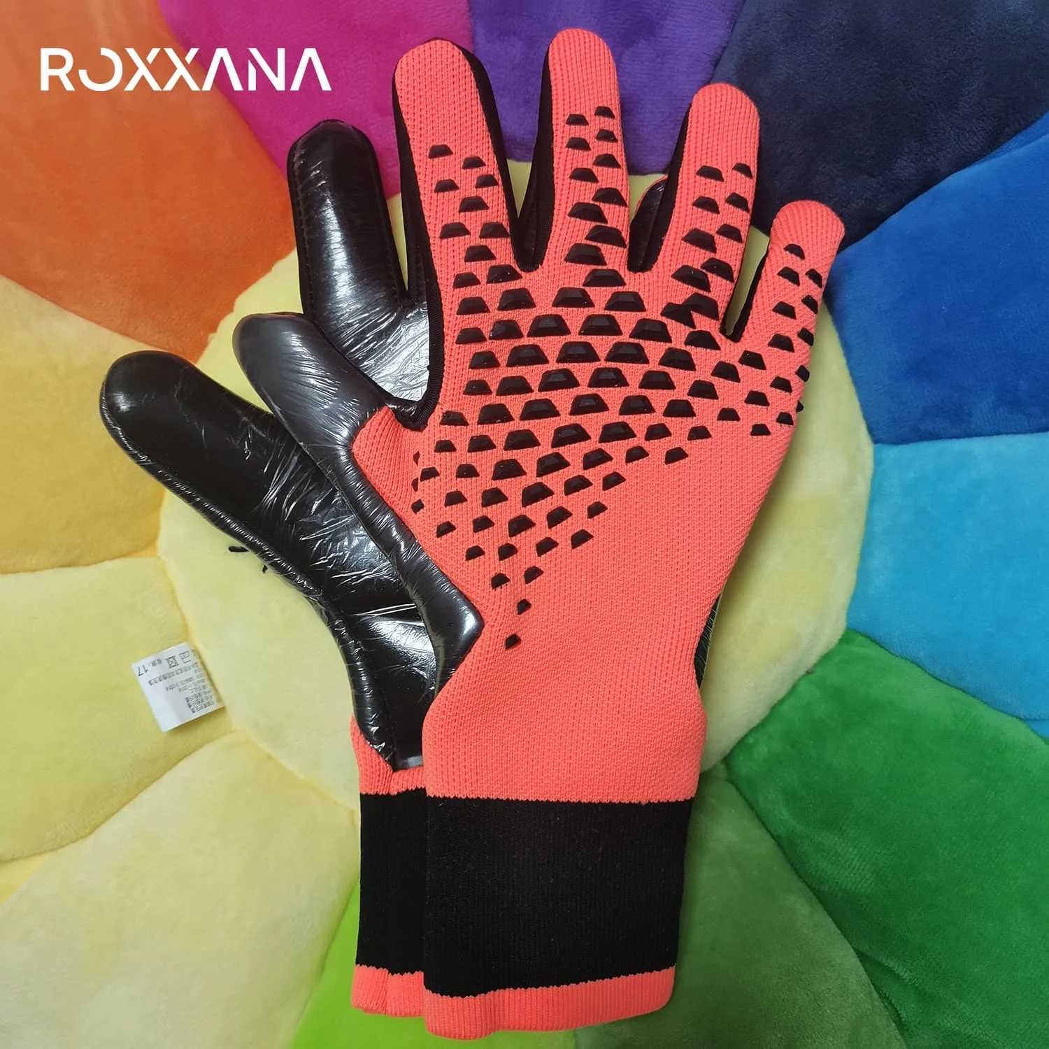 ROXXANA New Soccer Goalkeeper Wear-Resistant Gloves Men Children Training Gear Adult Thickened Latex Finger Protection Football. XJ250606