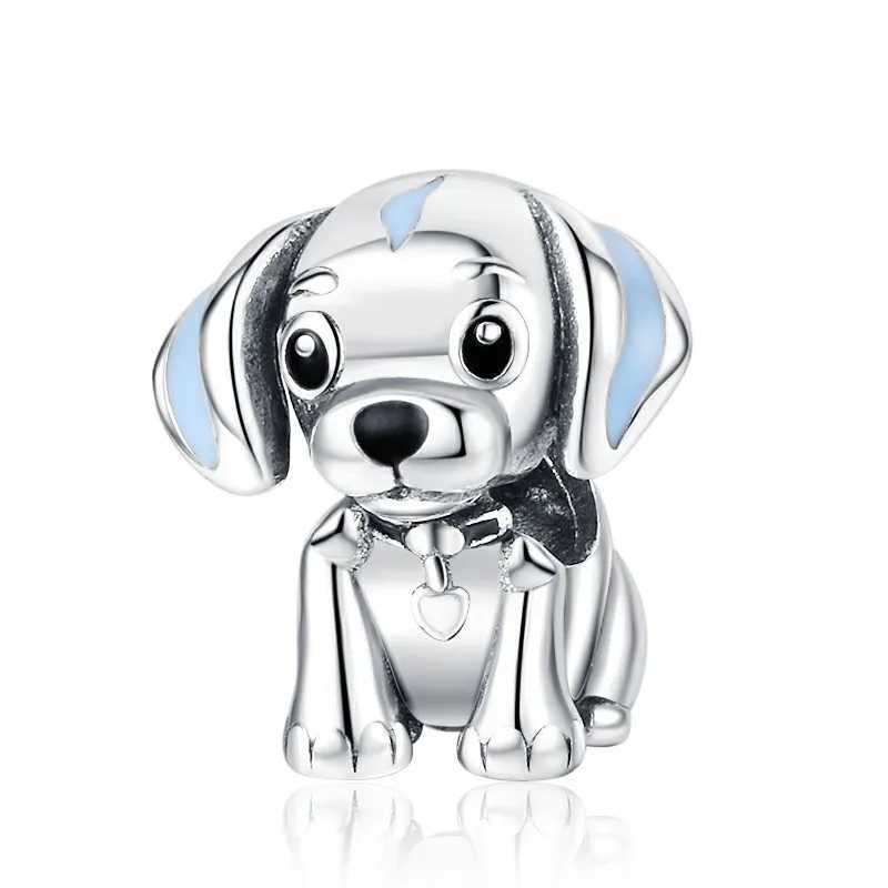 Hot Sale Europeans DIY Making Jewelry Gift Poodle Pet Dog Labr Puppy Dangle Charm Bead Fit Original Silver 925 Bracelet XJ250607