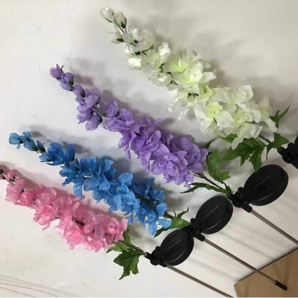 1PC 1Head Solar Powered Swallow Grass Plug-in Lamp available in Pink Blue White and Purple Used for Garden Outdoor Decoration W250607