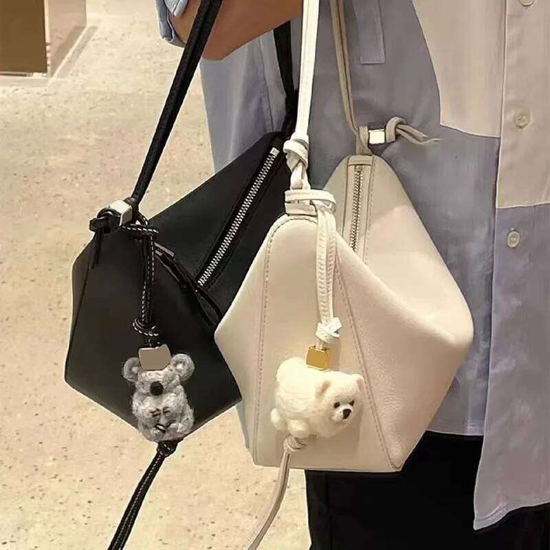 OLOEY 2024 Italian High-End Feel Hammock Women's Cow Underarm True Leather Hobo Crossbody Bag Motorcycle Equipment