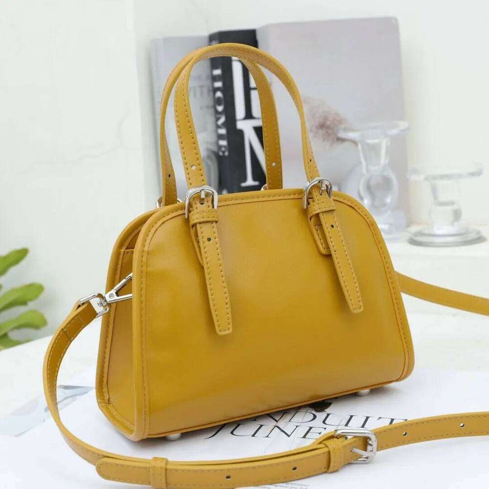 Small Genuine Leather For Woman 2025 New Fashion Ladies Tote Handbag Real Cowhide Shoulder Or Crossbody Bag