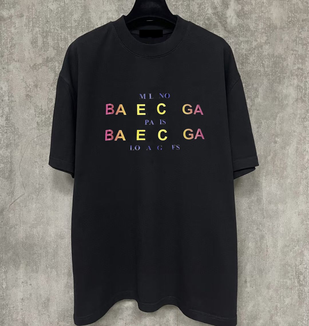 Summer women's casual short-sleeved new T-shirt brand designer round neck men's and women's T-shirts breathable and comfortable short-sleeved fashion T-shirts