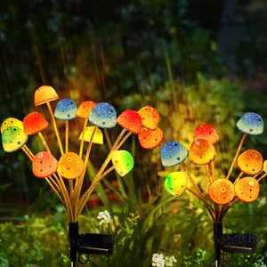 Outdoor simulation induction solar mushroom light courtyard lawn plug IP65 waterproof decorative lightXJ250606