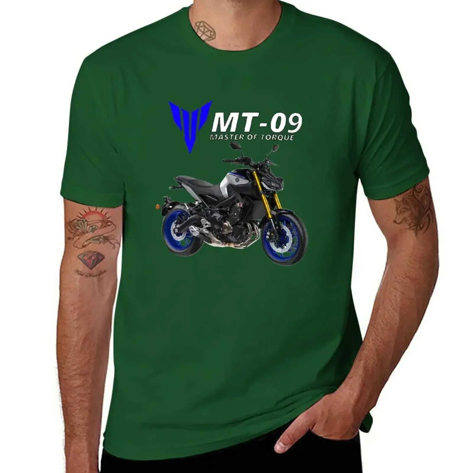 Short sleeve tee mens t shirt graphic MT-09 Motorcycle T-Shirt plain graphic men clothing harajuku 2024 funny SUMMER style tops W250607