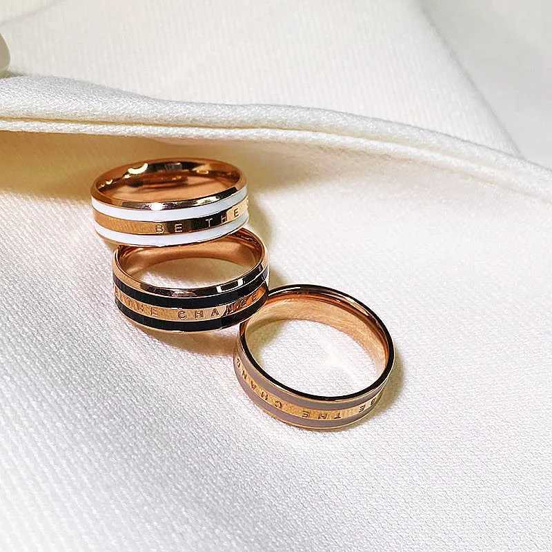 Couple Ring for Men Women Multicolor Wide Ceramics Titanium Steel Finger Accessories Jewelry Lover Gift (R016) W250606