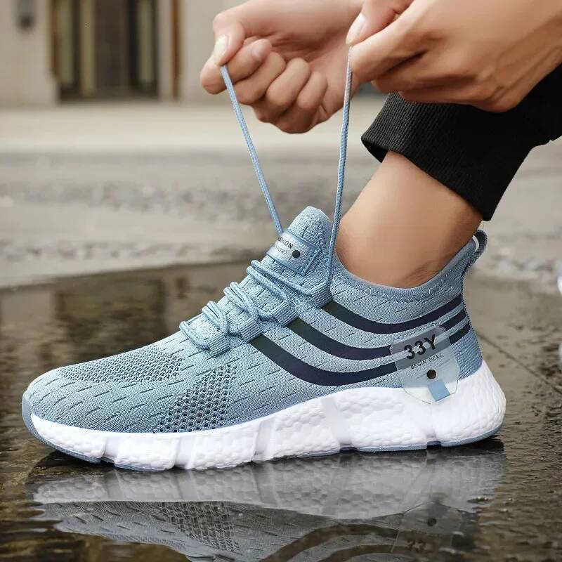 Ddmyoutdoor New Male Sneakers Spring Summer Mesh Breathable Fashion Running Shoes Comfortable Outdoors Casual Sneaker Light Tenis Masculino Outdoor Sh
