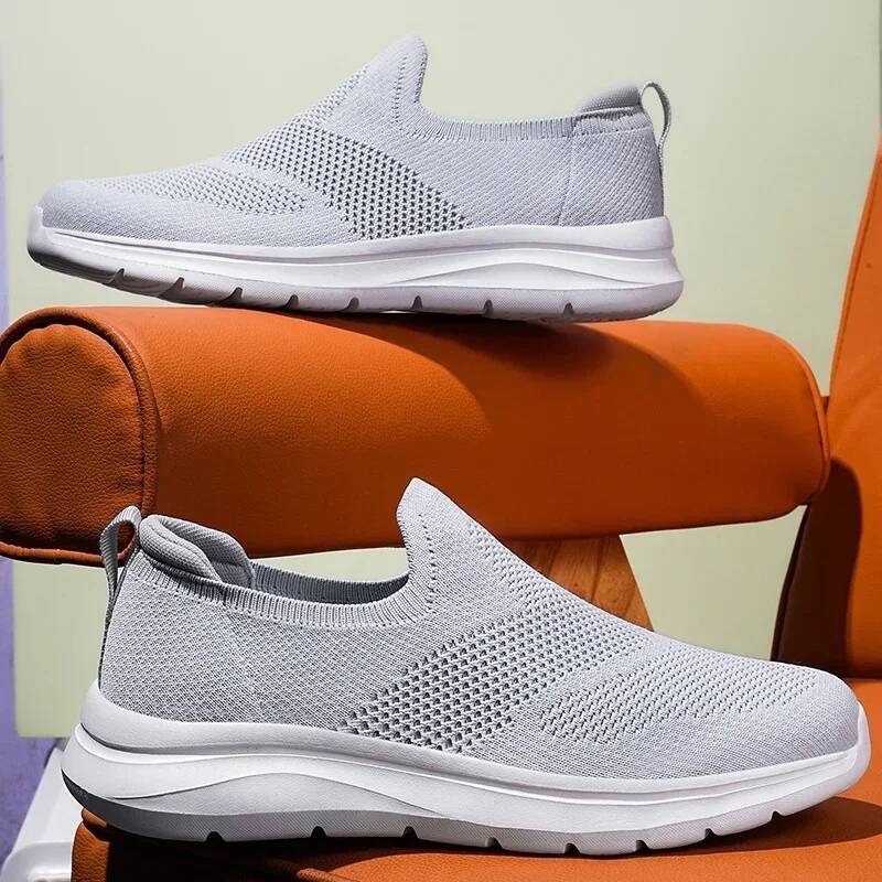 Ddmyoutdoor MAEDEF Mens Casual Hollow Breathable Mesh Lightweight Walking Shoes Slip On Big Size Driving Loafers Men Outdoor Shoes