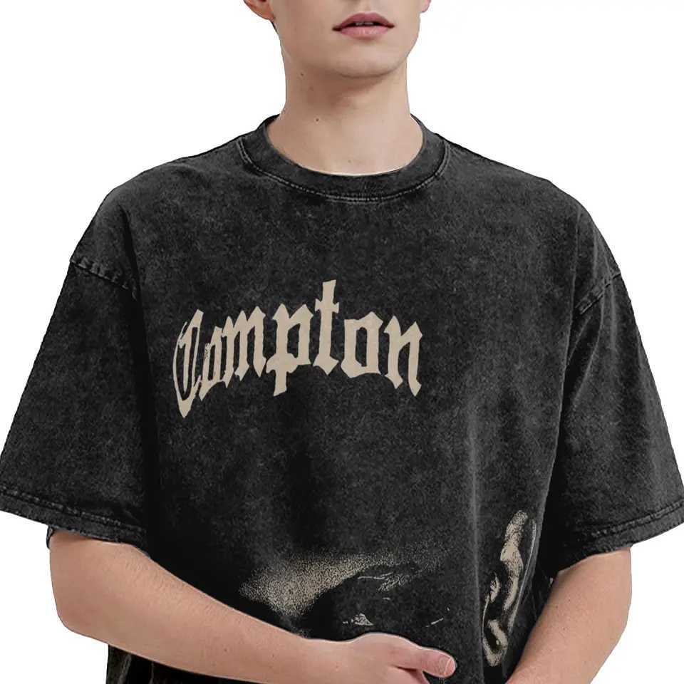 Eazys E Rapper Washed T Shirt Streetwear Hip Hop Vintage T-Shirt Tops for Men Women 100% Cotton Harajuku Printed X250607