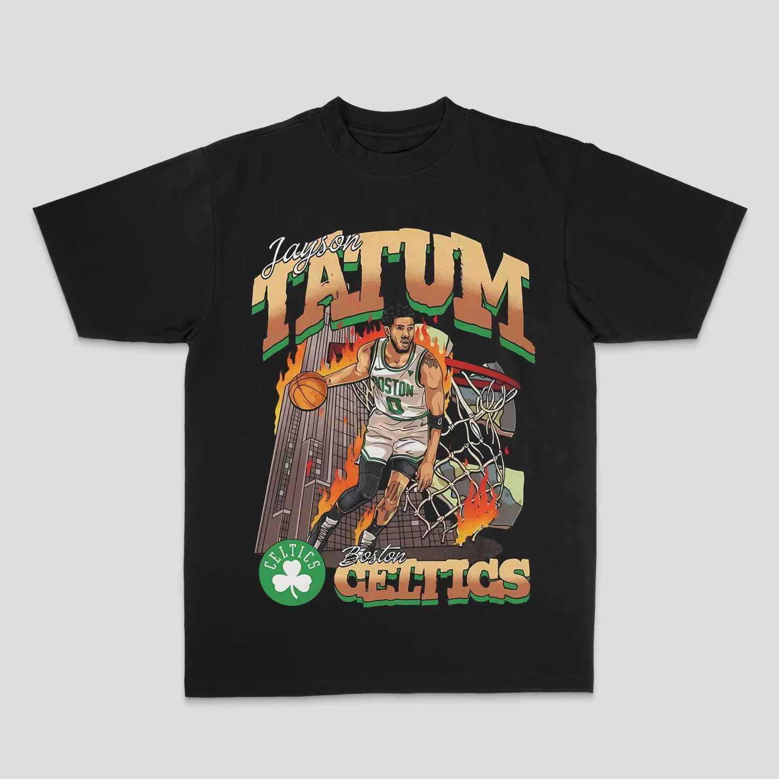 Basketball Jayson Tatum American Fashion Print Mens Womens Loose 00% Cotton Direct Spray Summer Loose Short Sleeve T-shirt W250607