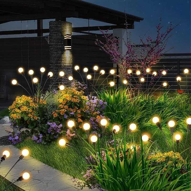 14pack Solar Garden Lights Solar Firefly Lights Waterproof Solar Outdoor Lights Christmas Lawn Decorative Lights Yard Pathway W250607