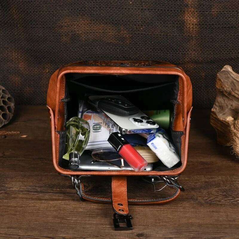 MOTAORA Vintage Emed Leather Backpack Women Anti-Theft Bag with Adjustable Strap, Purse for Travel & Daily Use