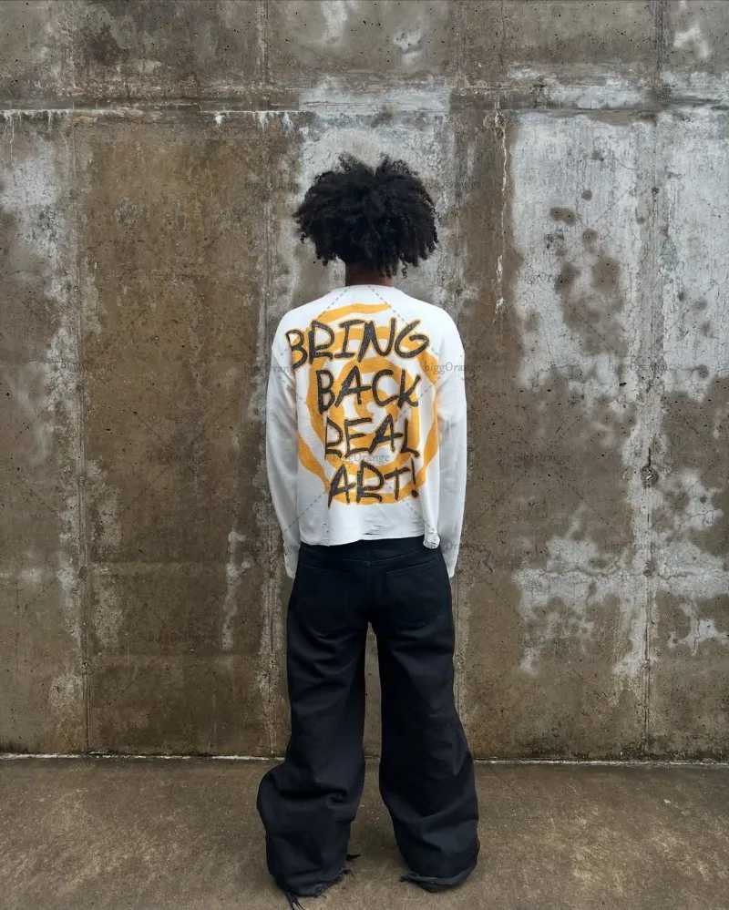 2025 High Street Retro Harajuku Graphic Top Men Hip Hop Streetwear Gothic Punk Round Neck Pure Cotton Casual Long Sleeve T-shirt W250607