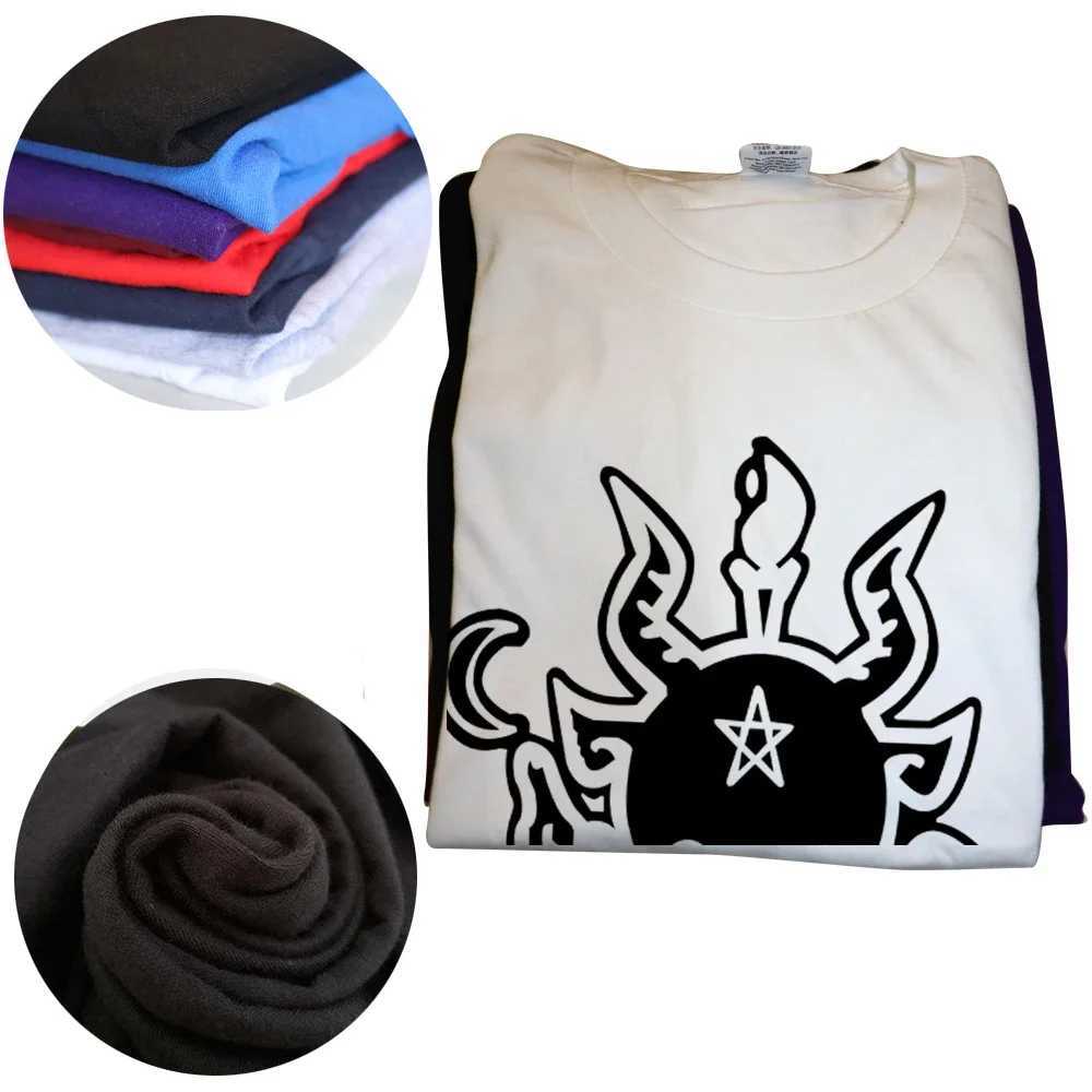 New Summer Style Satanic Goat Baphomet Cartoon T Shirt Men Cotton Short Sleeve Printed T-shirt Brand Tshirt Mens Clothing W250607