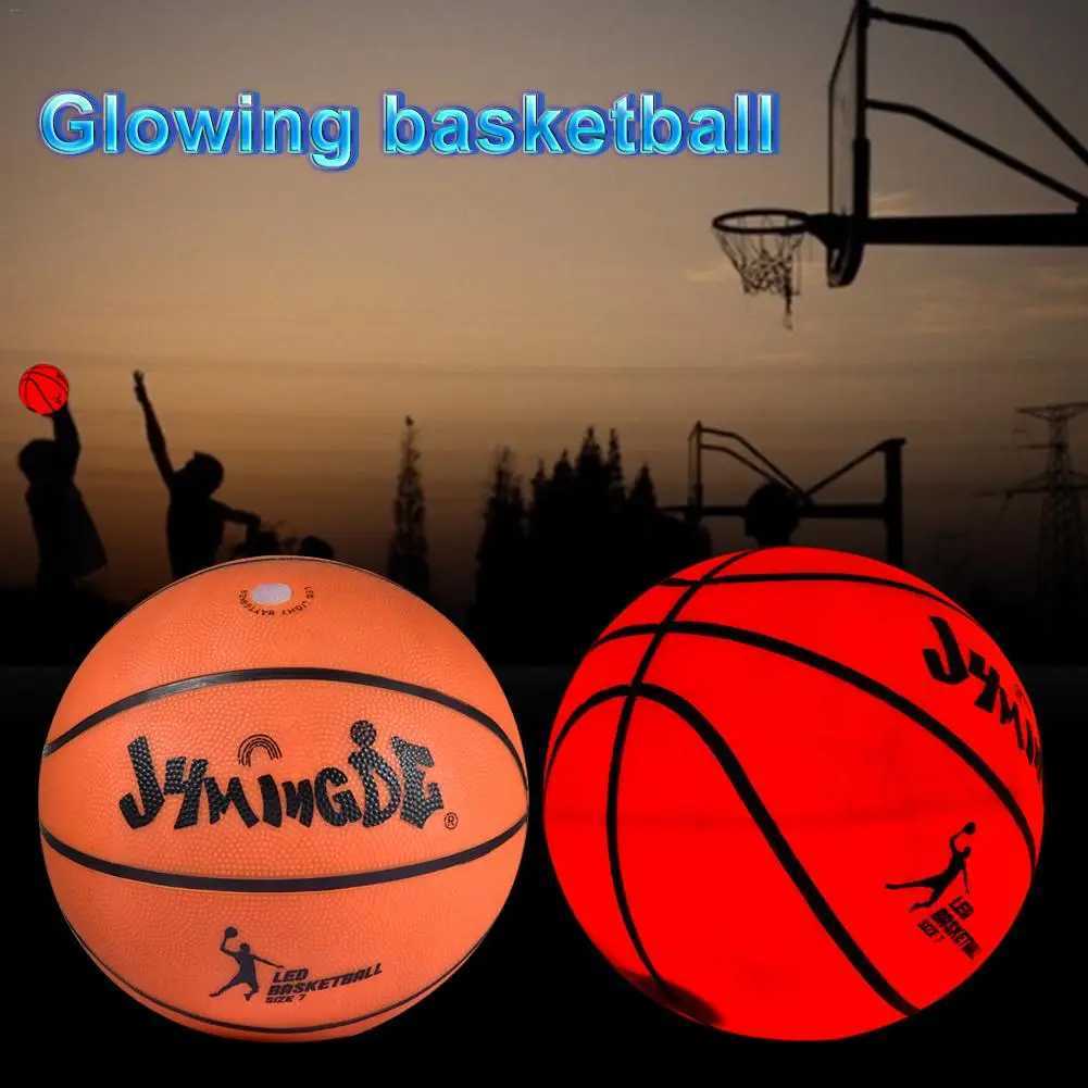 Wholesale Light Up Basketball High Brightness LED Growing Rubber Basketball Ball For Training Freestyle Performances XJ250606