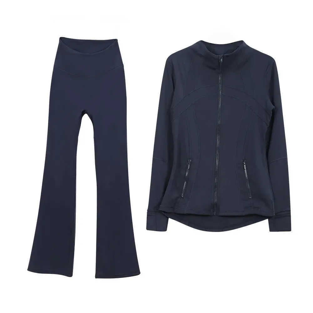 Women's Tracksuits Workout set Women Yoga Sets jackets shorts leggings Fiess sets High Waist Sports Jackets Zip Up Coat Elastic Sport