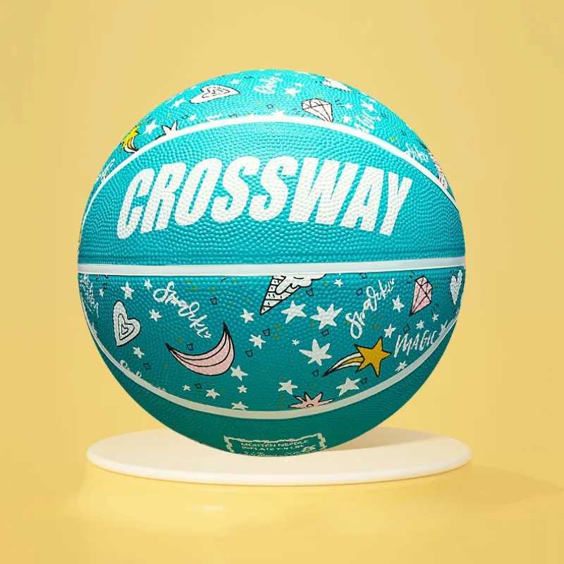 Size 5/6 Basketball Rubber Wear-resistant Good Hand Feel Indoor Outdoor Training Ball Explosion Proof Anti-slip Match Basketball XJ250606