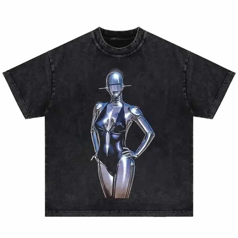 Hip Hop Streetwear Men T-shirt Female Portrait Graphic Print T-shirt Harajuku Oversize Vintage Men Casual Cotton DTG Print T-shirt X250607