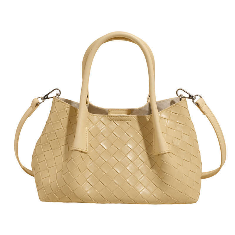 Niche Handbag for Women 2025 Summer New Simple Woven Pattern Basket Fashion Commuter Crossbody Bag Trend