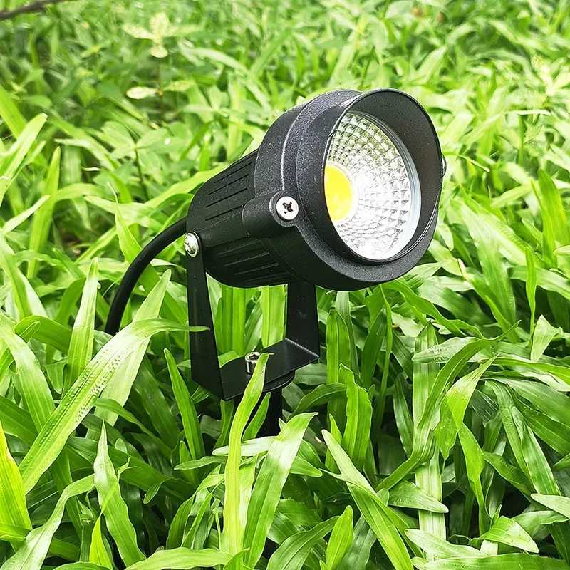 LED Lawn Light Lamp RGB Waterproof Spotlight Green Yellow Courtyard Landscape Illuminated Trees Lights Ground Mounted Floodlight W250607