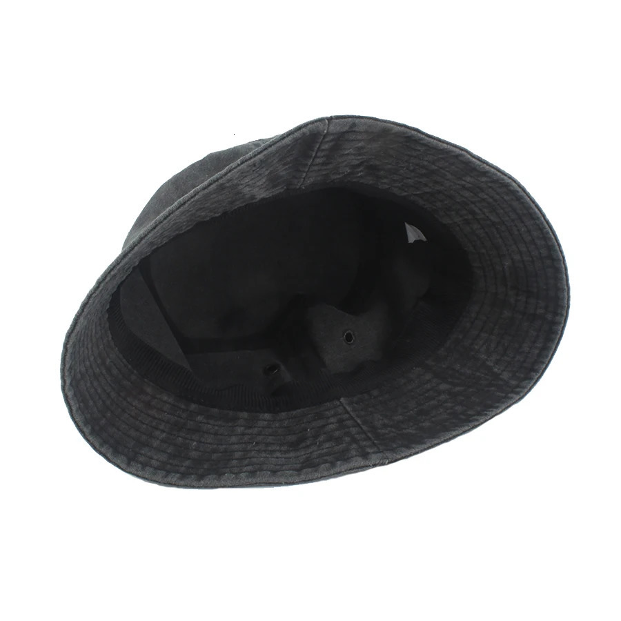 mama Printing Washed Denim Bucket Hat Women Men Summer Fisherman Cap Fashion Street Hip Hop Hats Outdoor Sunscreen Sun Hat 250605