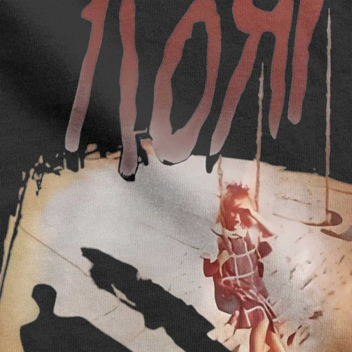 Korn Mens T Shirt Rock Band Vintage Tees Short Sleeve O Neck T-Shirts Cotton 4XL 5XL Clothing W250607