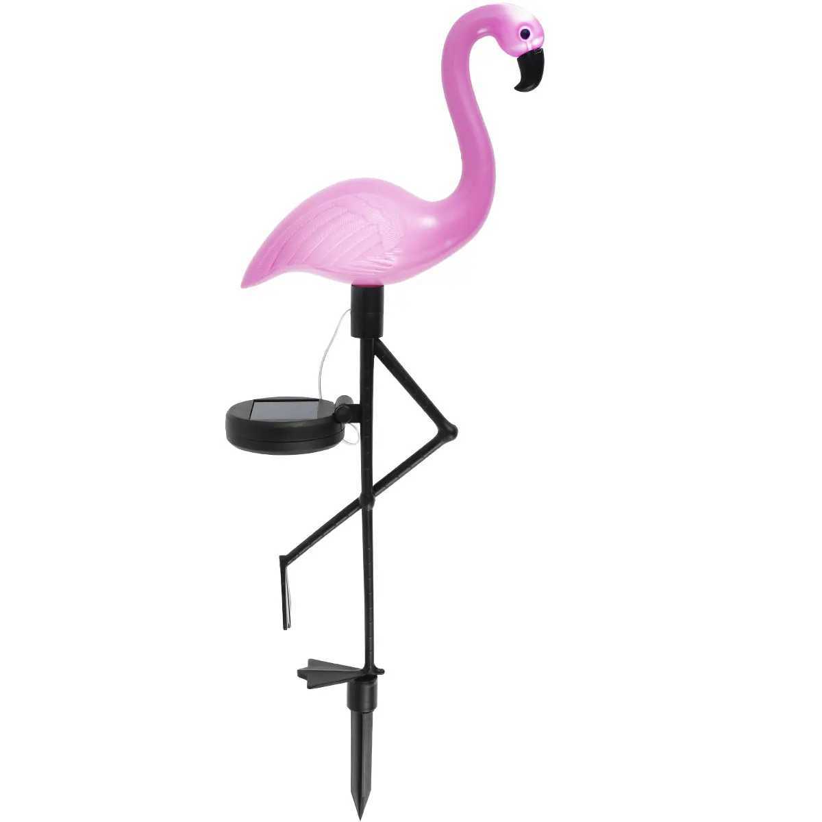 Pink Flamingo Solar Light Outdoor Courtyard Decoration Light Waterproof Garden LED Patio Walkway Light with Lights Ground Lamp XJ250606
