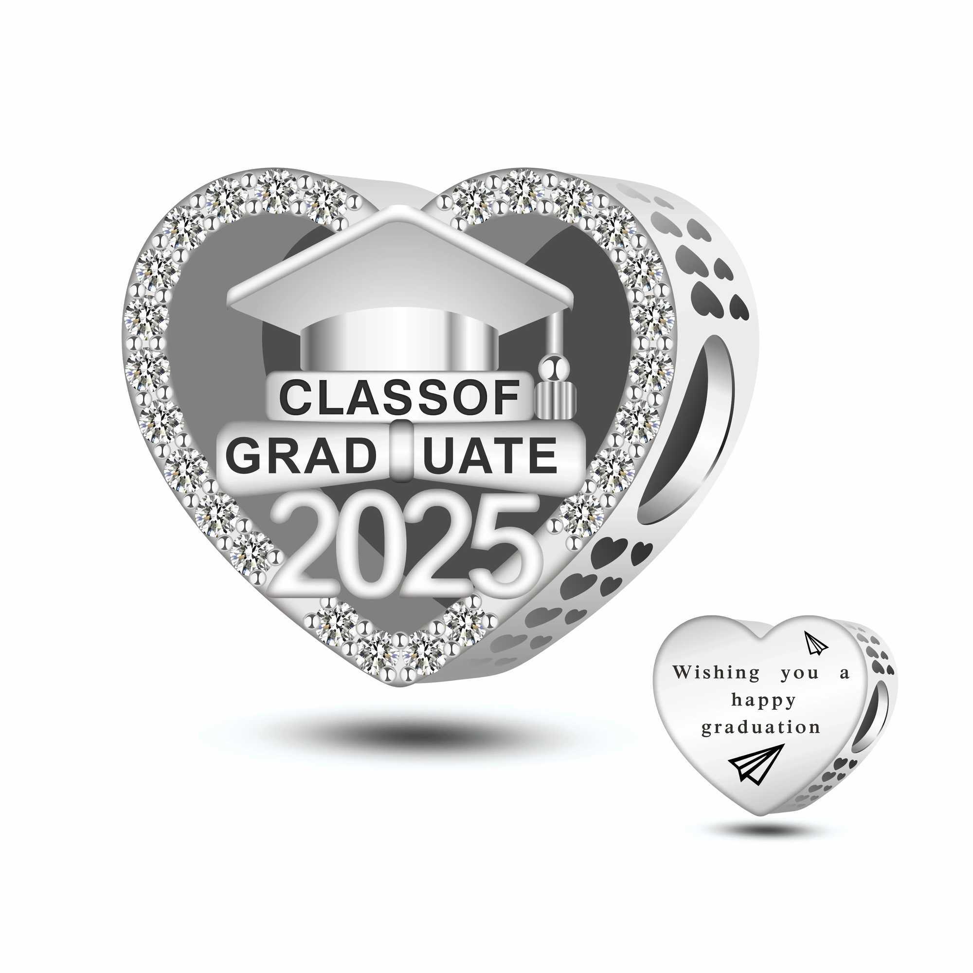 Fit Original Pan Charm Bracelet 925 Silver 2025 Class of Graduate You A Hpy Graduation Bead For Making Berloque New XJ250607