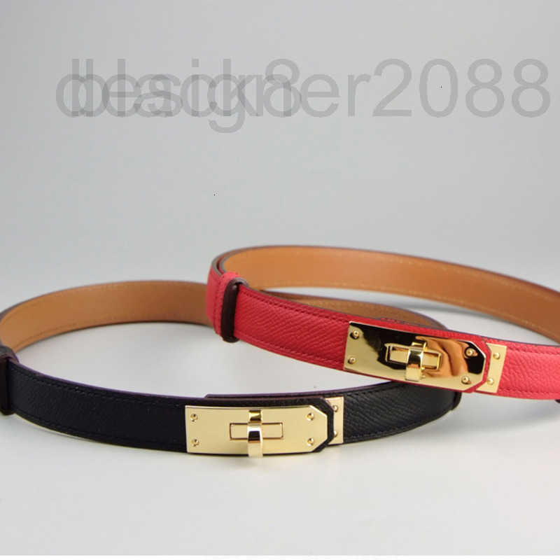 Belts Designer 10A Mirror Quality 2.0 Genuine Leather Women's Waist Chain Pants Brass Buckle Scalable Belt Body SQCP