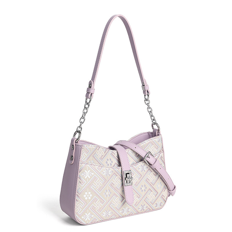 Free Shipping Designer 2025 Handbag New Ethnic Style Premium Single Shoulder Underarm Bag National Style Luxury Versatile Crossbody Bag Small Square B