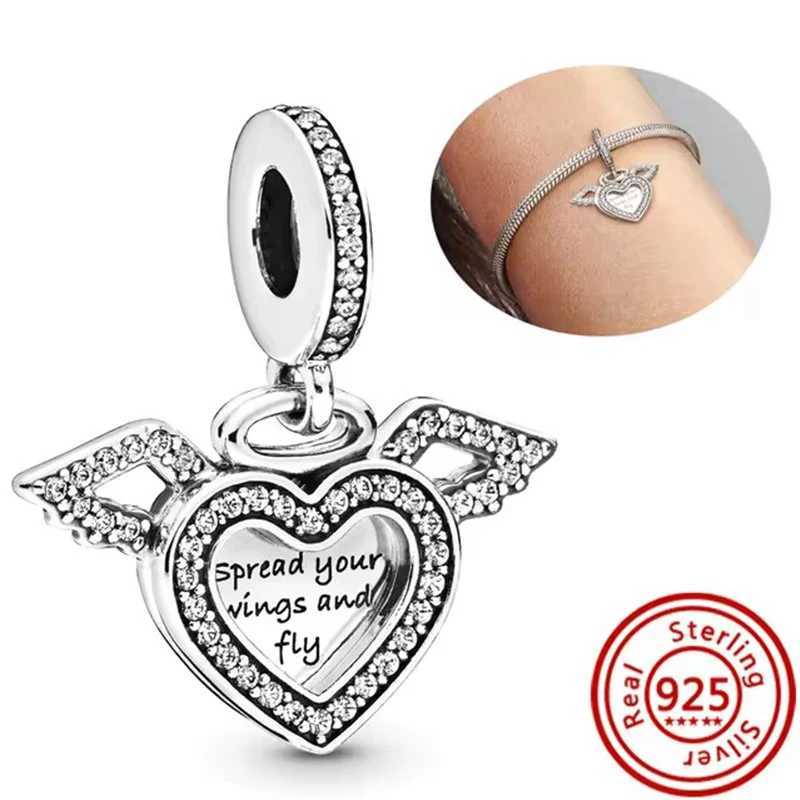 Authentic 925 Sterling Silver Shiny Amulet P Snowflake Pave CZ Silver Color Beads Fit Original Pantaro Charms Bracelet JewelryXJ250607