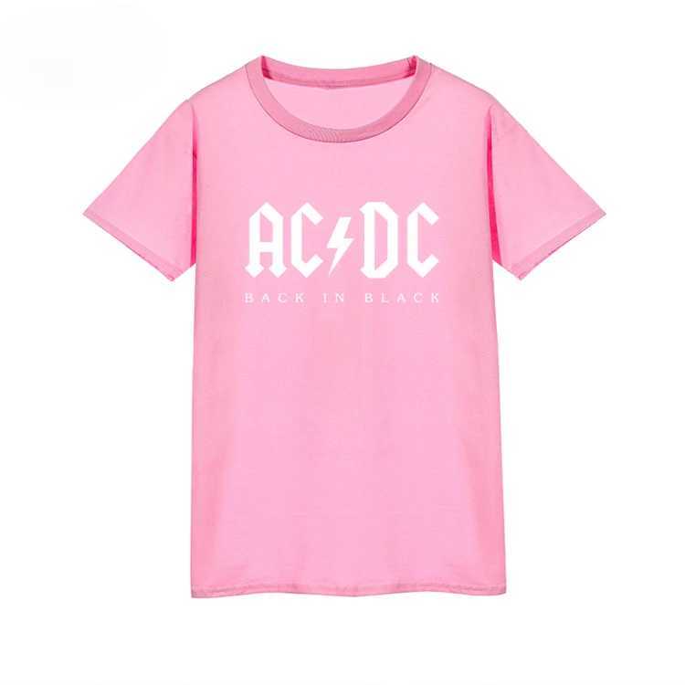 2025 New Rock T-shirt Men ACDC AC Band Highway Rock Metal Punk Mens Clothing Printed Mens and Womens Short Sleeve T-shirt W250607