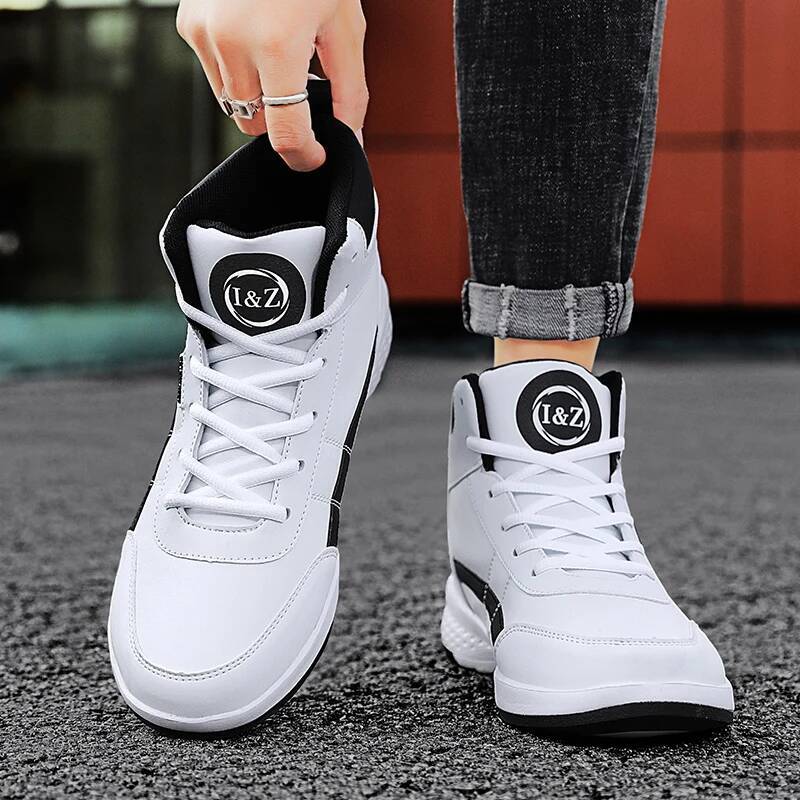 Ddmyoutdoor Men S Autumn Lightweight Lace Up New Board Shoes Soft Sole Casual Vulcanized Sneakers Short Boots Big Size Hot Selling Outdoor Shoes