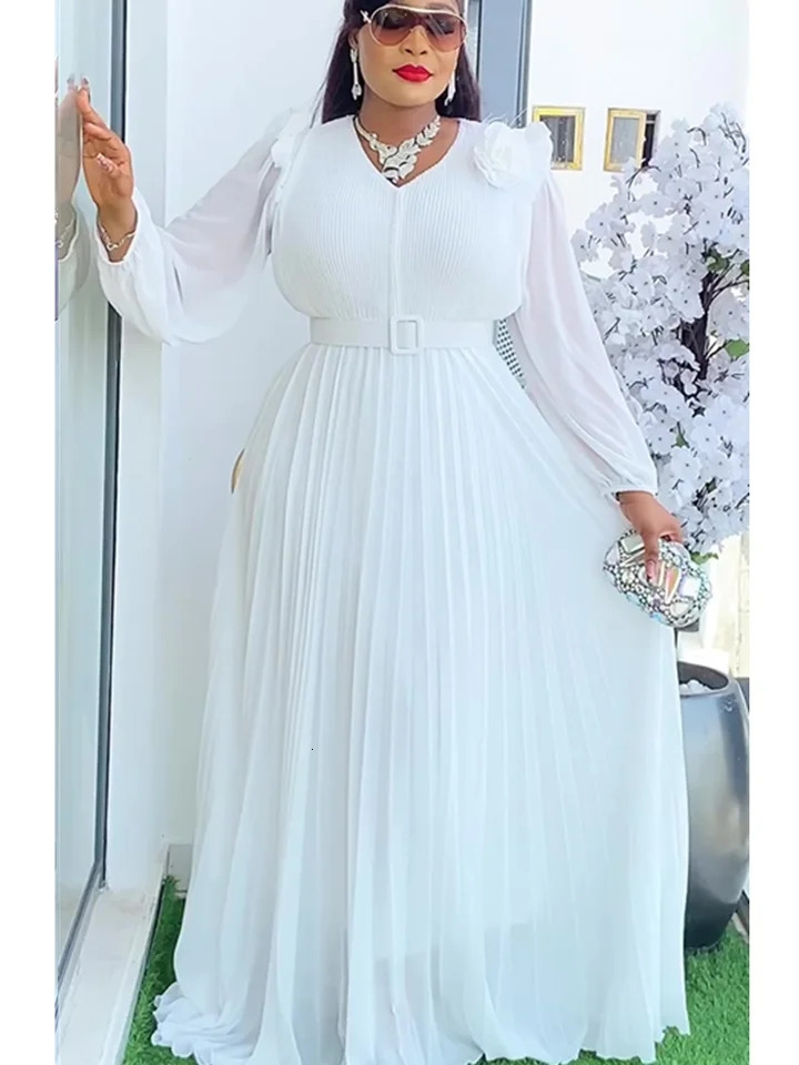 Plus Size African Party Dresses for Women Fashion Dashiki Ankara Wedding Evening Gown Elegant Turkey Muslim Maxi Dress 250603