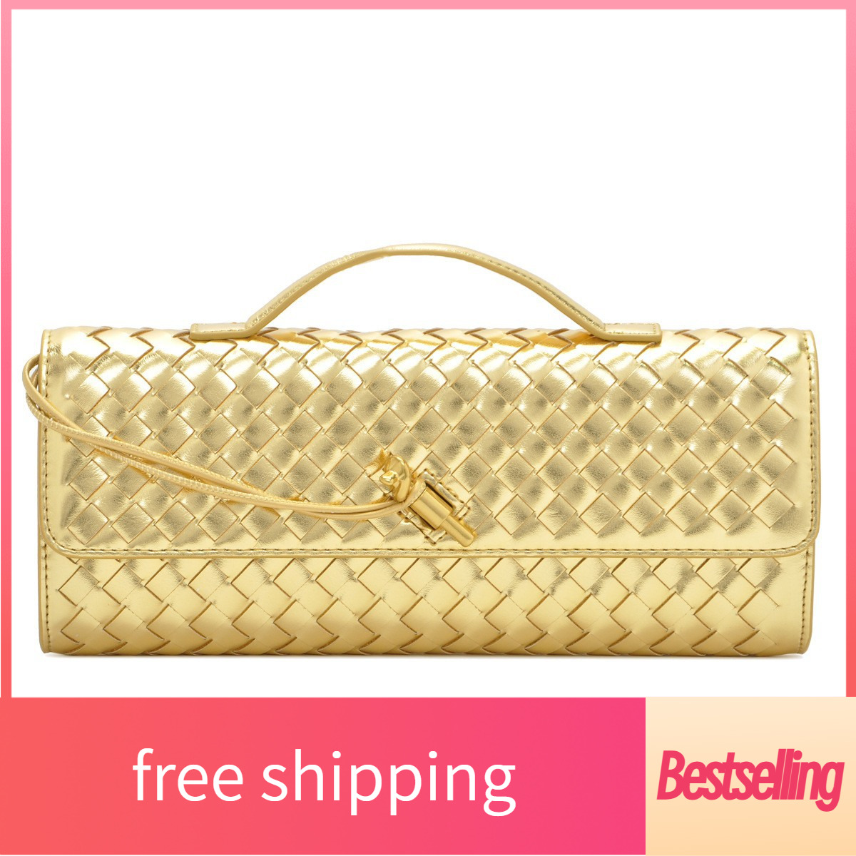 New designer shoulder bag accordion bag fashionable horizontal handbag multifunctional women's crossbody bag large capacity walle Woven bag