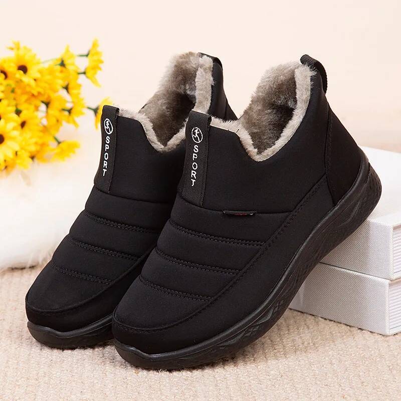 Ddmyoutdoor Snow Punk Slip On Platform Ladies Fur Waterproof Ankle Boots Casual Winter Shoes Women Botas Mujer Outdoor Shoes