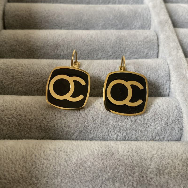 No Tariffs Luxury Designer Earrings Stainless Steel Earrings Hoops Gold Plated Women Fashion Jewelry Gift