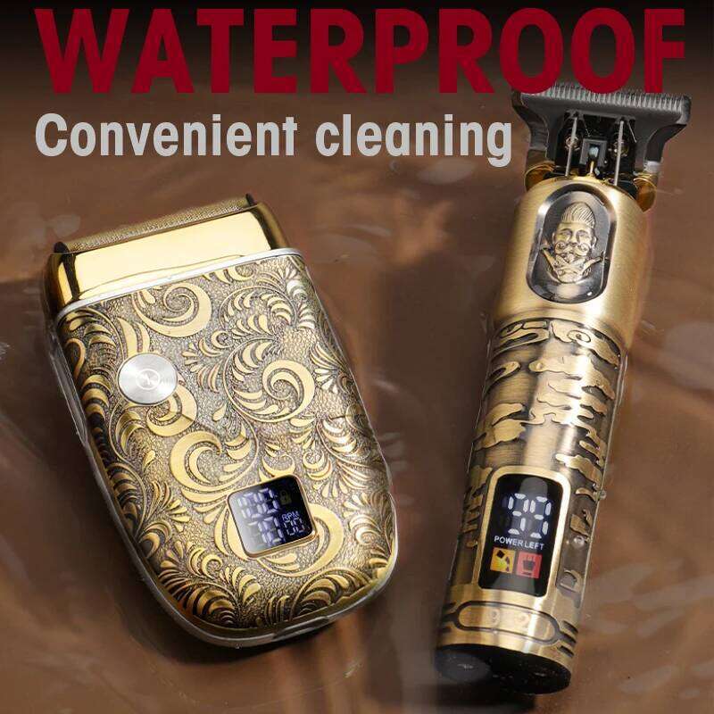 RESUXI 962 All Metal Trimmer + Electric Shaver Multi-Function Grooming Kit Men's Vintage Hair Clipper Oil Head Carving Suit