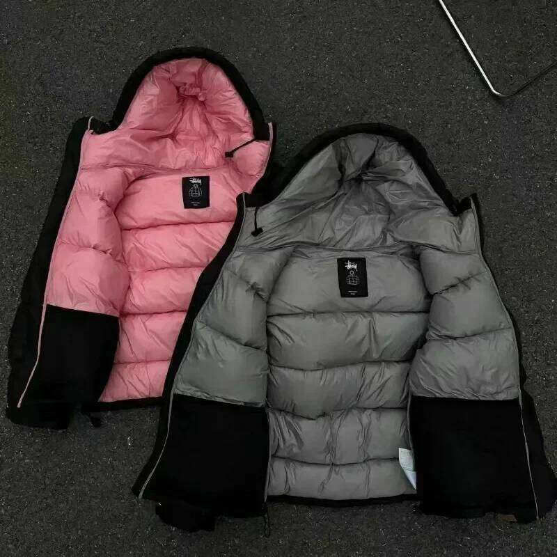 Explosive New Thick Hooded Men and Warm Lovers Bread Down Cotton Jacket Embroidery Winter Clothes Women Coat