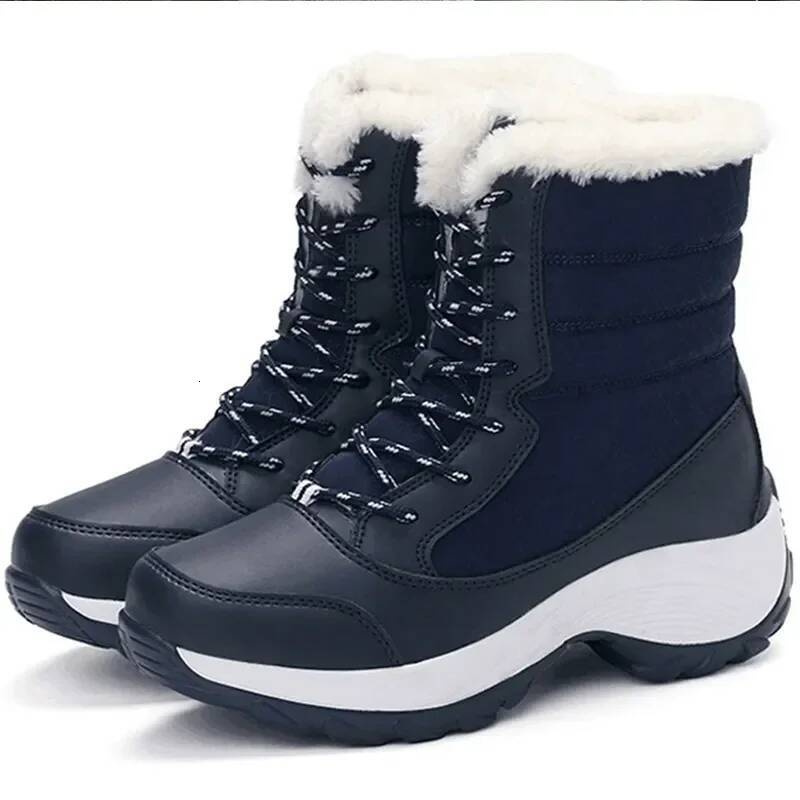 Ddmyoutdoor Women S Winter Thick Soled Anti Slip Ankle Outdoor Lightweight Plush Warm Cotton Shoes Fashionable Snow Boots Outdoor Shoes