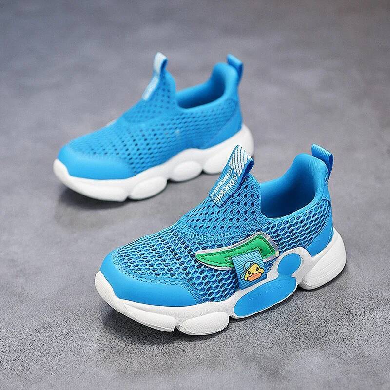 Ddmyoutdoor Lovely Blue Boys Running Size Comfortable Breathable Summer Sneakers Children Slip On Non Slip Sports Shoes Kids Outdoor Shoes