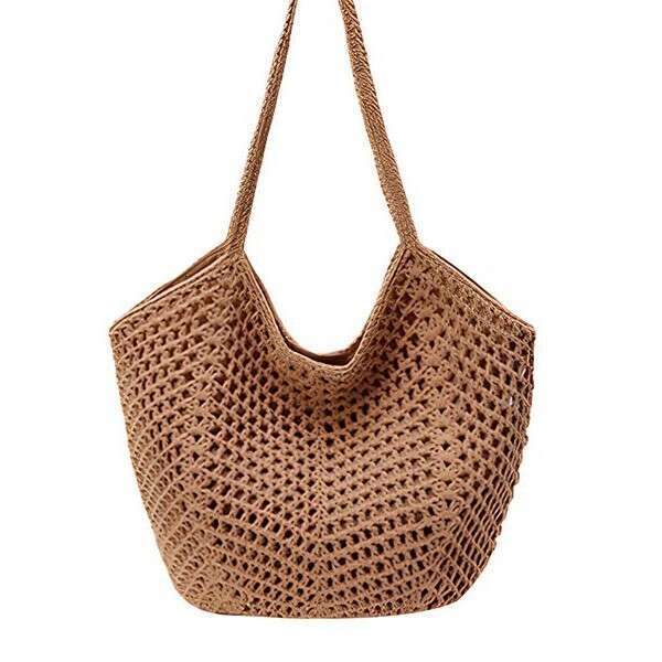 Woven Straw for Women Large Capacity 2025 New Spring Summer Versatile Casual Shoulder Beach Vacation Bag