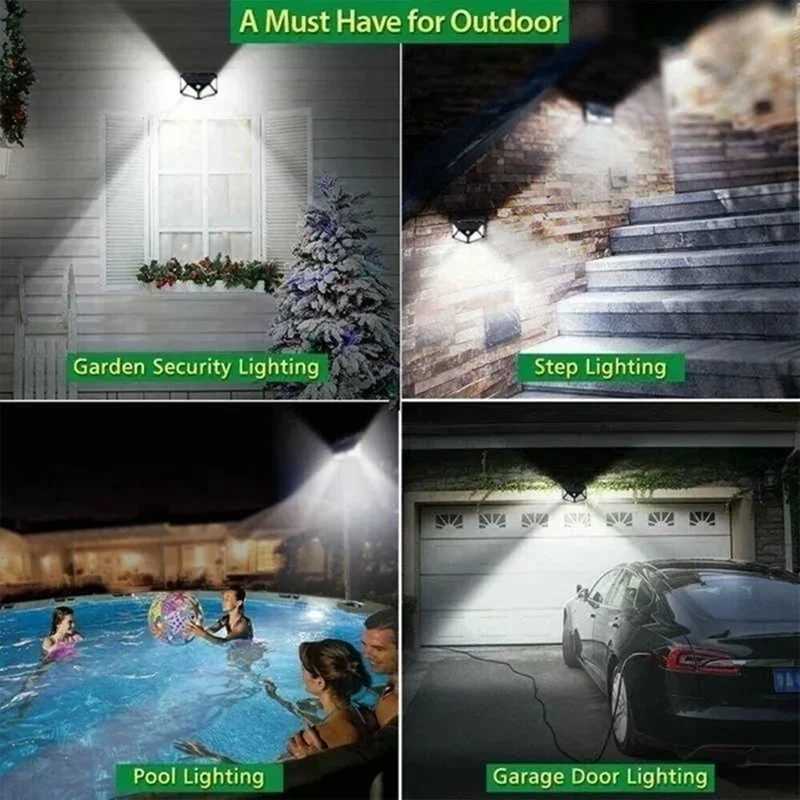 New Upgrade Solar Street Light 12/8/6/4/2/1Pcs Outdoor Solar Wall Lamp PIR Motion Sensor Powered Sunlight for Garden Courtyard XJ250606