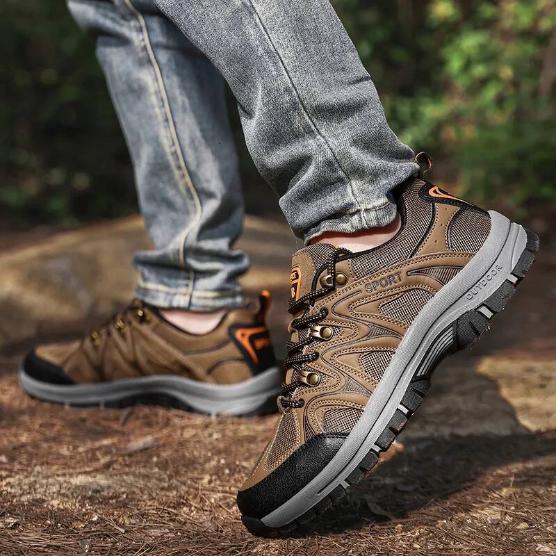 Ddmyoutdoor New High Quality Men S With Thick Soles Outdoor Mountaineering Anti Slip Platform Tourism Tie Up Casual Sneakers Shoes Outdoor Shoes