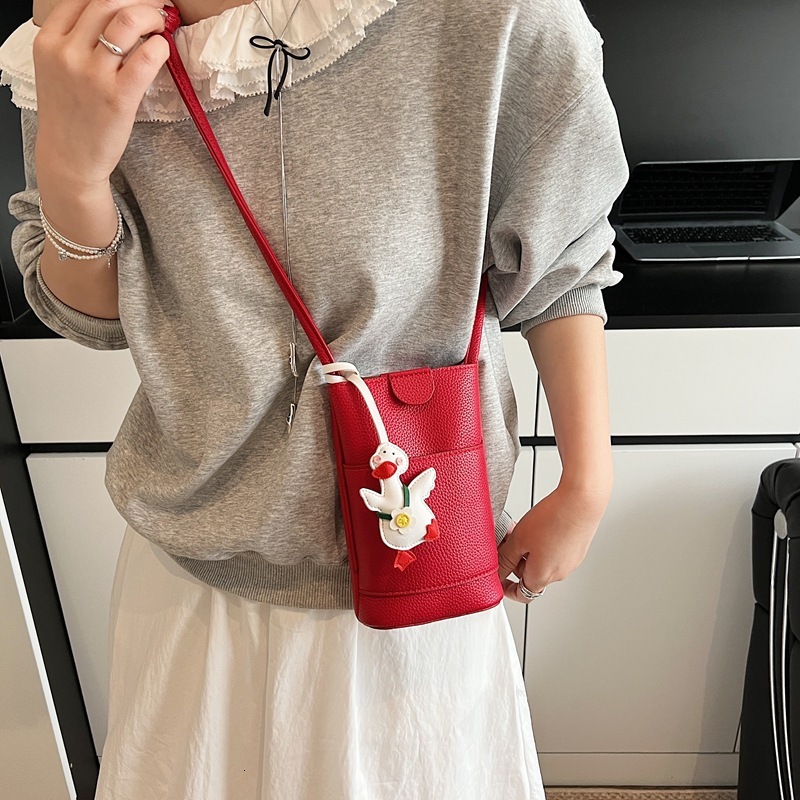 designer Korean Style 2025 New Casual Crossbody Phone Bag Ins Simple Fashion Shoulder Bag Cute Mini Bag for Women